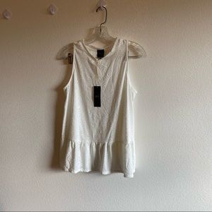 NWT white tank top blouse